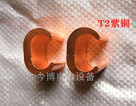 C型線（xiàn）夾T2紫銅CCT10-700銅線夾卡中間銅連（lián）接頭電線電纜分支（zhī）接頭