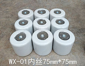 WX-01電車絕緣子尺寸75mm*75mm低壓（yā）行車支柱絕緣瓷瓶M10~M12內絲